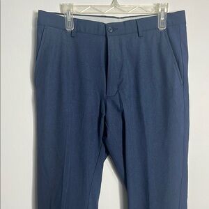 Greg Norman Collection Blue Dress Pants Straight-Leg